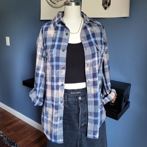 Urban Renewal Recycled Bleached Flannel (One Size) - Picture 3 of 8